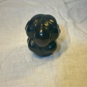 Hand Carved Wooden Weeping Buddha Monk Statue 3” Dark Brown Sculpture